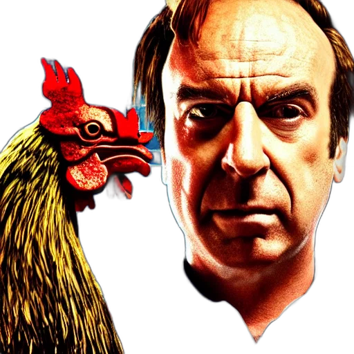 animal, photorealistic, saul, goodman, rooster, saw, movie, torture transparent PNG cut-out