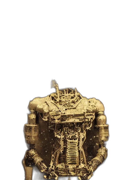 jewelry, crown, robot, bottle, 3d render, concept art, old, wetplate transparent PNG cut-out