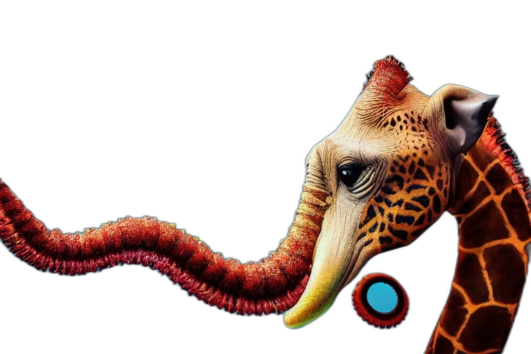 animal, creature, dragon, staff transparent PNG cut-out