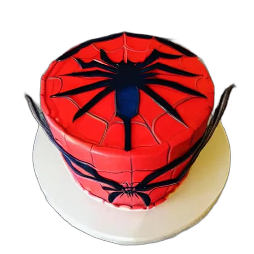 hat, 3d render, chinese, knockoff, spider, man, birthday, cake transparent PNG cut-out
