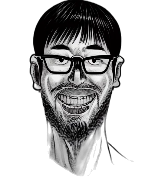 face, staff, cartoon, comic book art transparent PNG cut-out