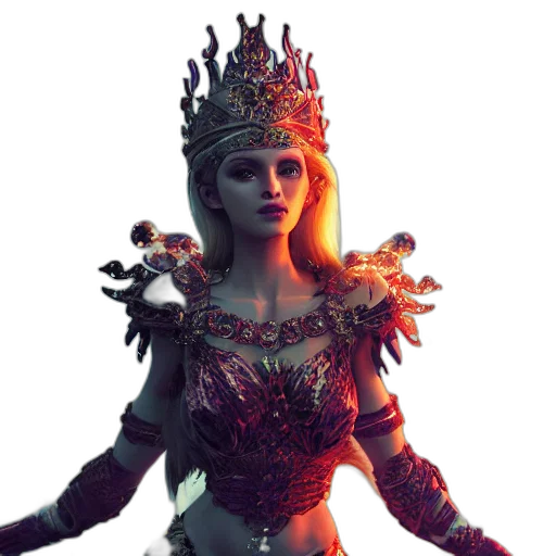 crown, staff, dress, mask transparent PNG cut-out