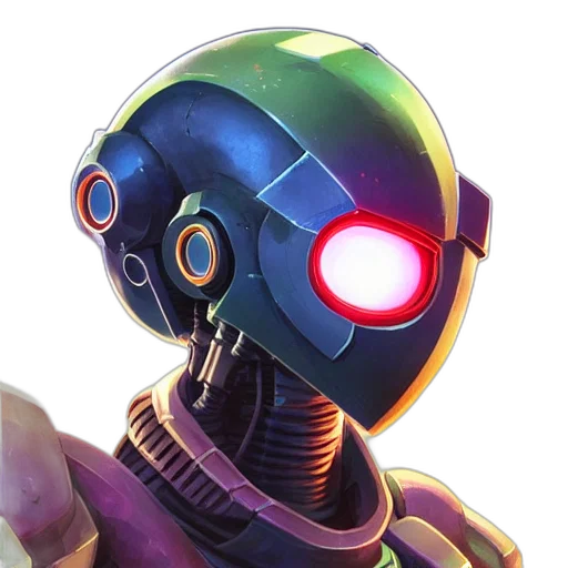 robot, mask, face, weapon transparent PNG cut-out