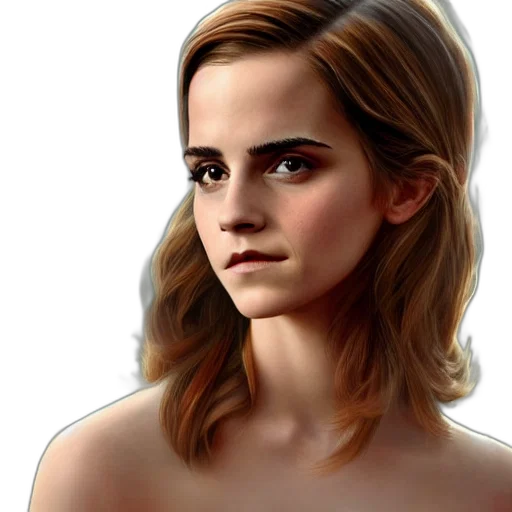 face, dress, hair, jewelry, photorealistic, fantasy art, concept art, cartoon transparent PNG cut-out