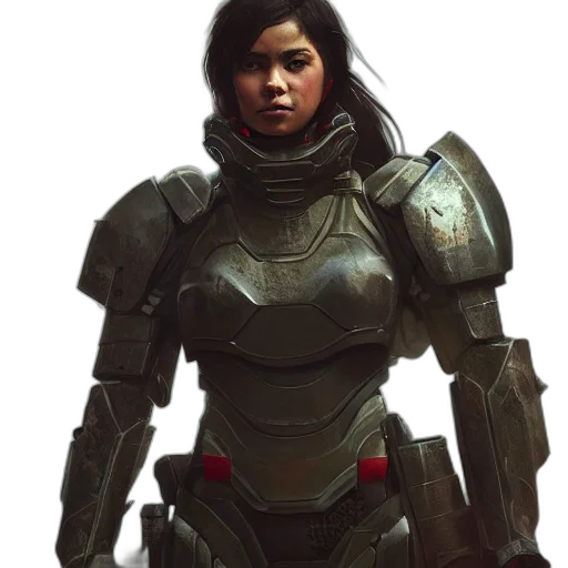 robot, weapon, face, concept art transparent PNG cut-out