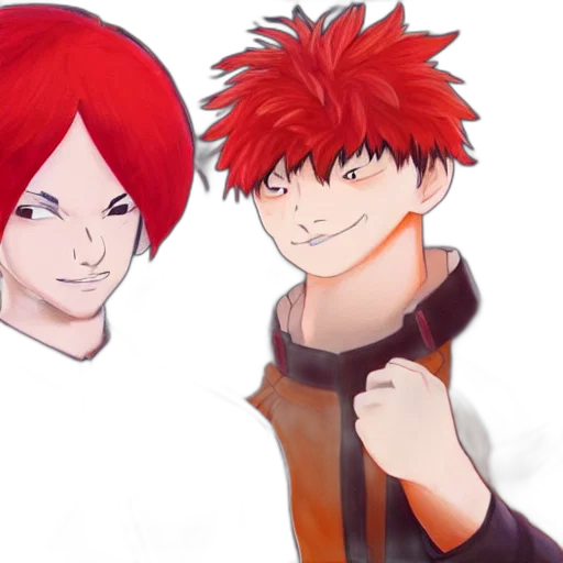anime, concept art, comic book art, 3d render transparent PNG cut-out