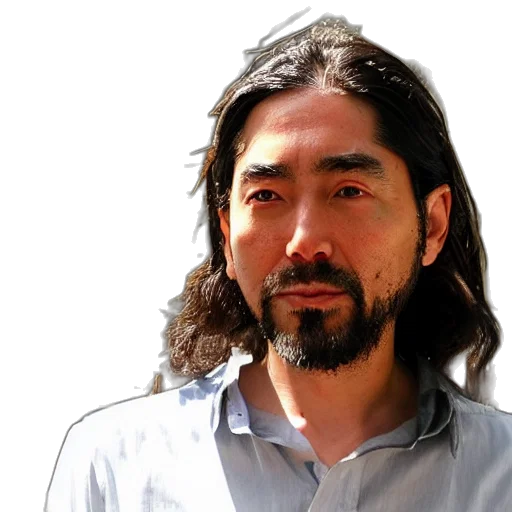 staff, hair, face, photorealistic transparent PNG cut-out