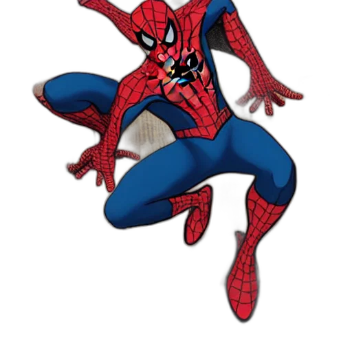 creature, mask, animal, comic book art, concept art, 3d render, pixel art, spiderman transparent PNG cut-out