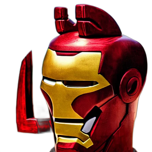 robot, mask, face, 3d render, concept art, comic book art, photorealistic, closeup transparent PNG cut-out