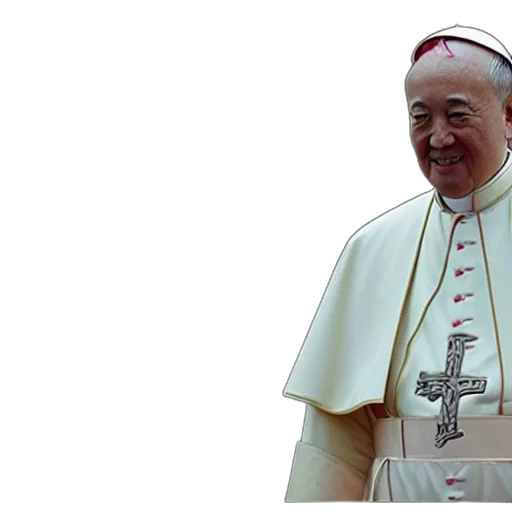 chinese, pope transparent PNG cut-out
