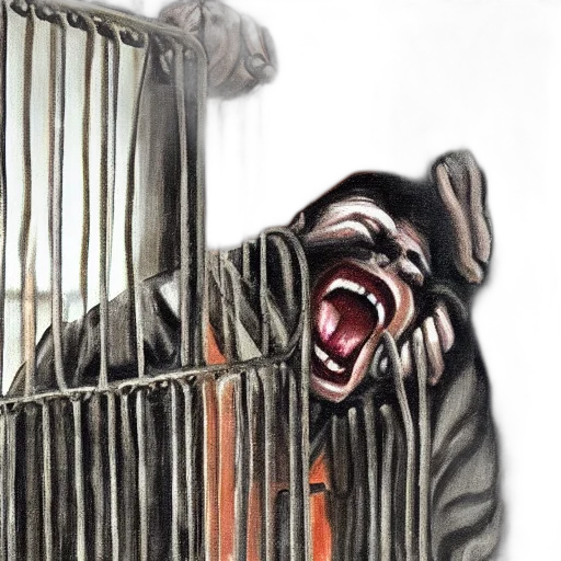 animal, creature, mask, face, concept art, photorealistic, watercolor, comic book art transparent PNG cut-out