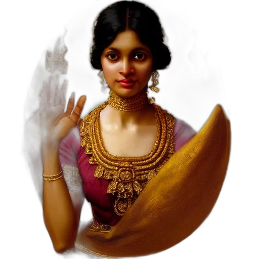 jewelry, crown, face, staff transparent PNG cut-out