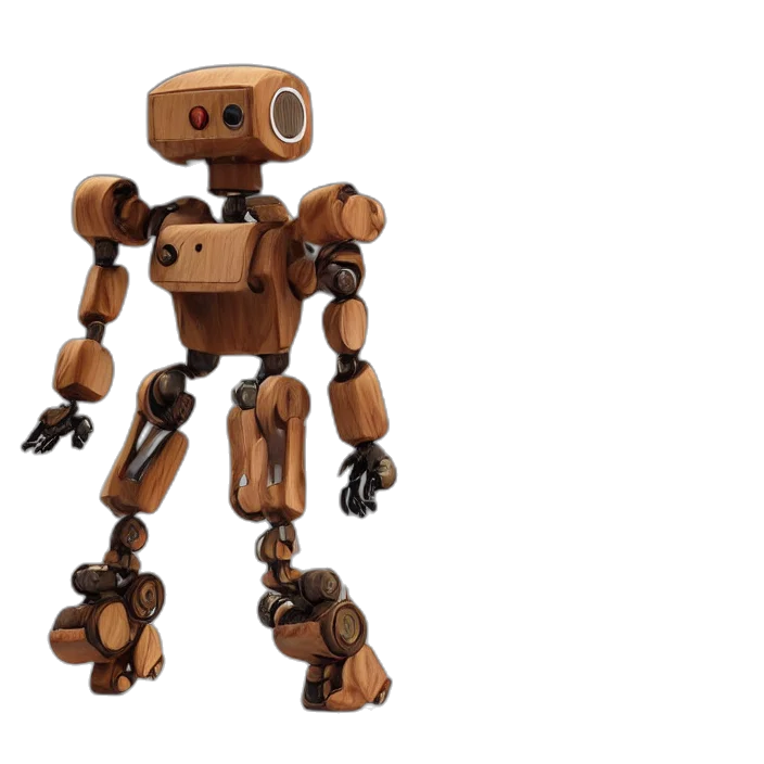 robot, 3d render, concept art, pixel art transparent PNG cut-out