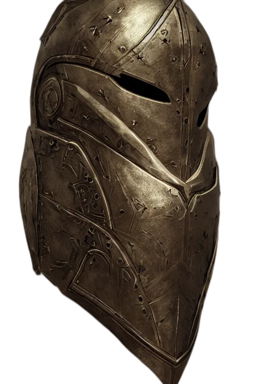 mask, face, crown, weapon, concept art, fantasy art, 3d render, photorealistic transparent PNG cut-out