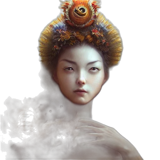 mask, crown, face, creature transparent PNG cut-out