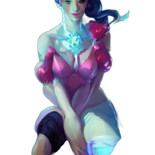 dress, crown, jewelry, staff transparent PNG cut-out