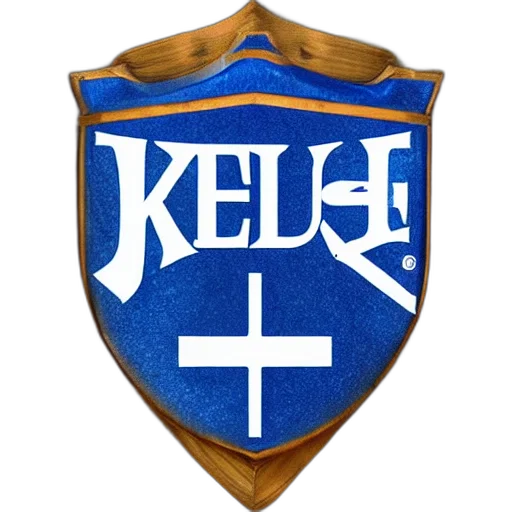 staff, jesus, knight, blue, shield, sworn, oath transparent PNG cut-out