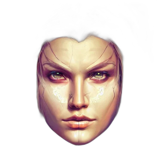 mask, face, jewelry, photorealistic transparent PNG cut-out