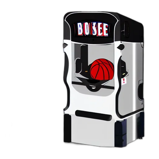 3d render, basketball, machine transparent PNG cut-out