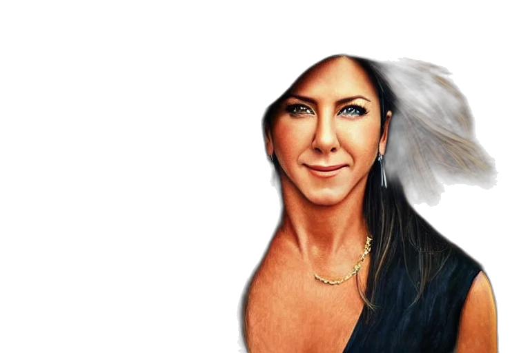 jewelry, face, hair, photorealistic transparent PNG cut-out