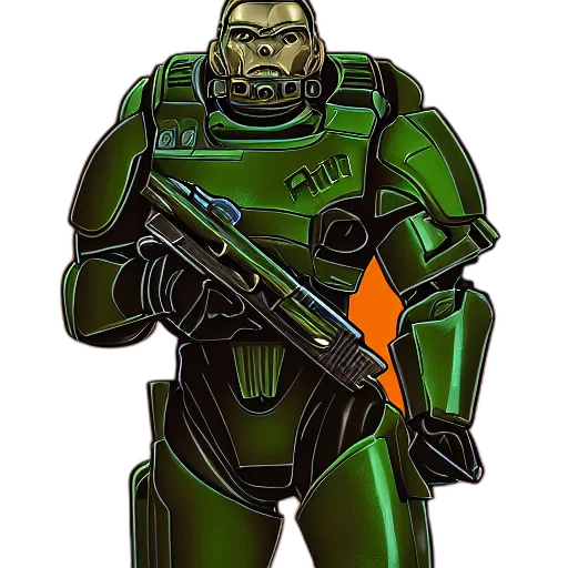 robot, weapon, concept art, comic book art transparent PNG cut-out