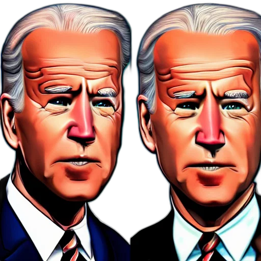 mask, face, comic book art, cartoon, pixel art, photorealistic, joe, biden transparent PNG cut-out