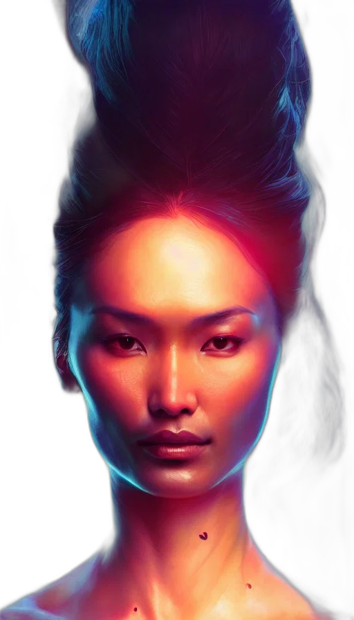 face, hair, robot, mask transparent PNG cut-out