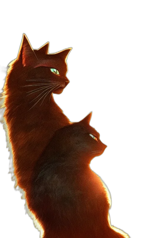 animal, photorealistic, concept art, 3d render, fantasy art, neon lights, fire, outer space transparent PNG cut-out