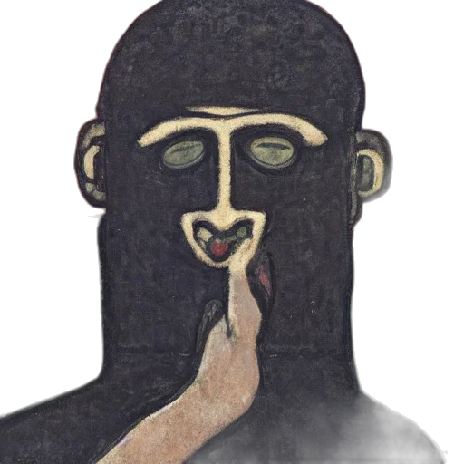 mask, face, staff, creature transparent PNG cut-out
