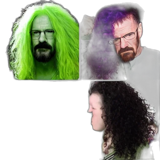 hair, mask, face, creature transparent PNG cut-out