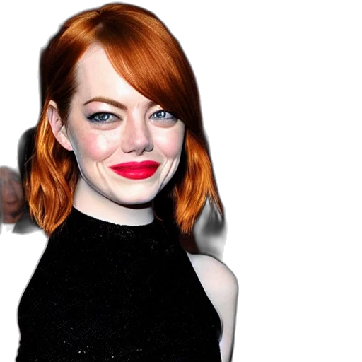 hair, dress, photorealistic, cartoon, emma, stone, anthropomorphic, banana transparent PNG cut-out