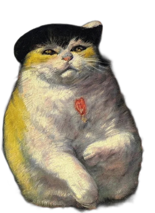 hat, animal, creature, food, photorealistic, oil painting, watercolor, concept art transparent PNG cut-out