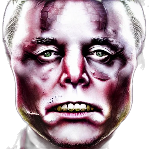 face, mask, photorealistic, comic book art transparent PNG cut-out