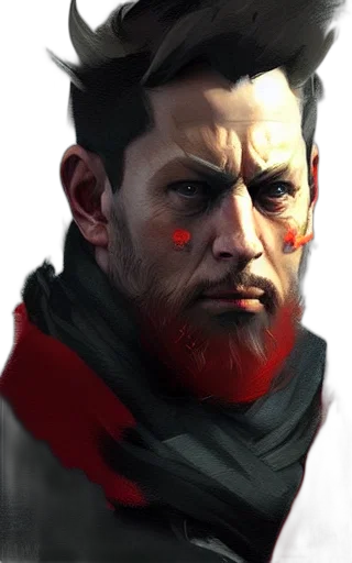 face, mask, staff, jacket transparent PNG cut-out