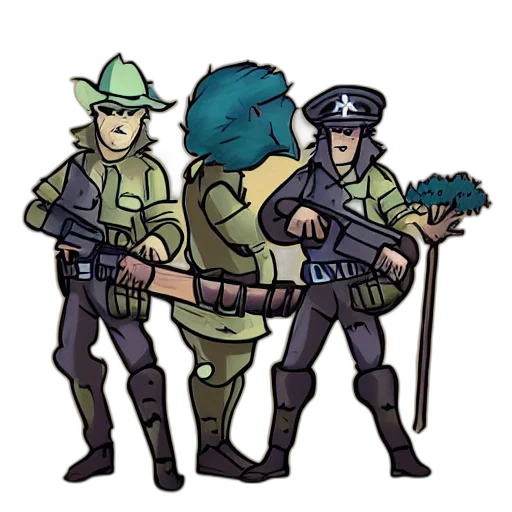 staff, weapon, concept art, comic book art, cartoon, pixel art, green, police transparent PNG cut-out