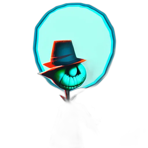hat, umbrella, mask, staff transparent PNG cut-out
