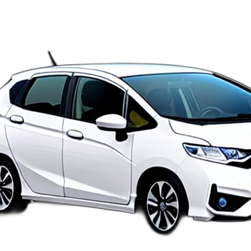 car, 3d render, honda, fit transparent PNG cut-out