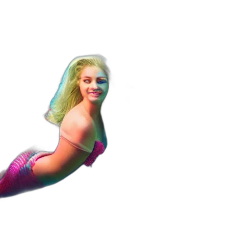 creature, hair, vaporwave, pixel art transparent PNG cut-out