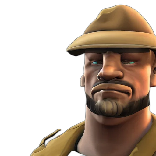 hat, face, staff, weapon transparent PNG cut-out