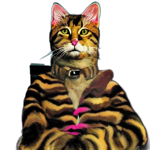 animal, jewelry, jacket, staff transparent PNG cut-out
