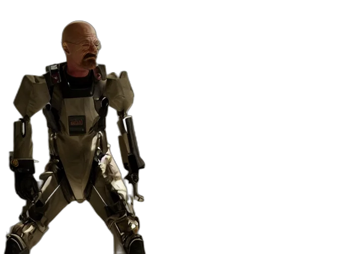 robot, cyberpunk, concept art, 3d render transparent PNG cut-out