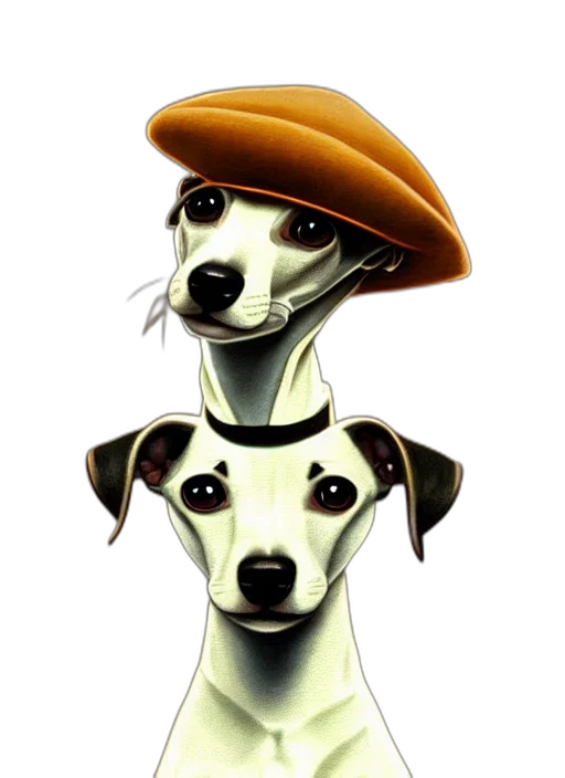 hat, staff, animal, face transparent PNG cut-out