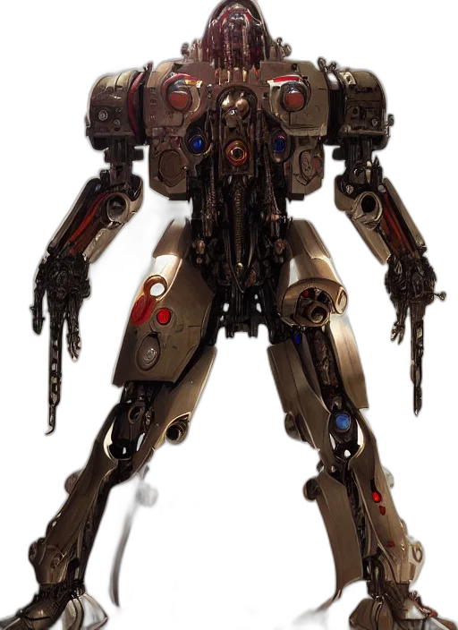robot, weapon, staff, concept art transparent PNG cut-out