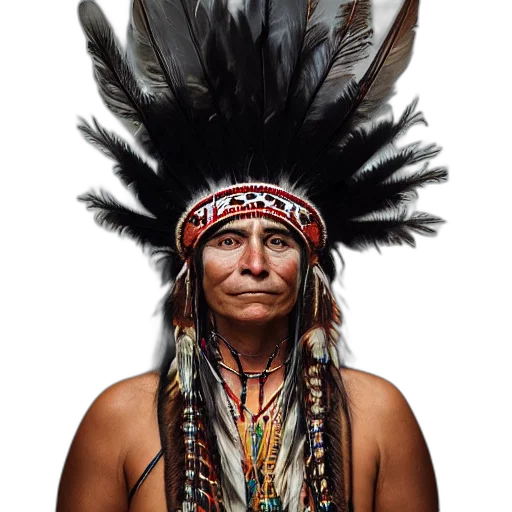 face, hat, animal, staff transparent PNG cut-out