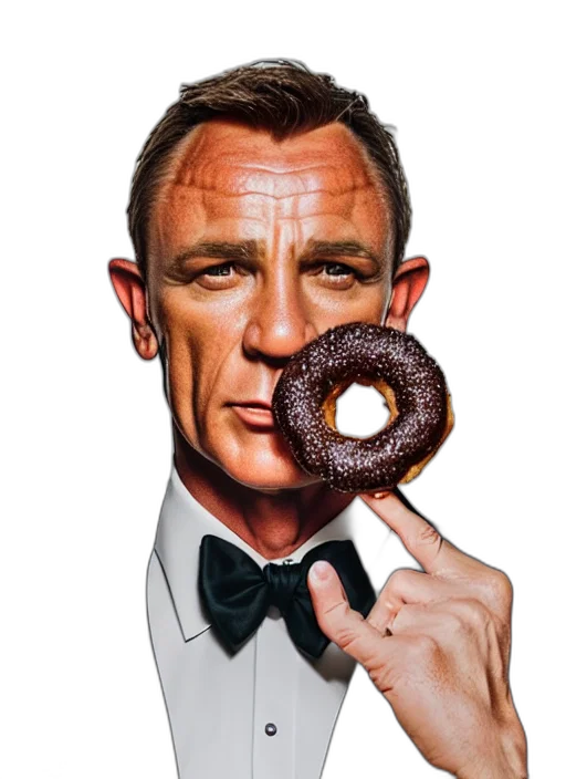 food, face, photorealistic, comic book art transparent PNG cut-out