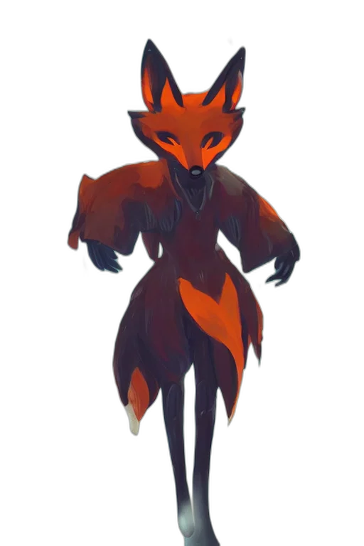 creature, mask, staff, dress transparent PNG cut-out