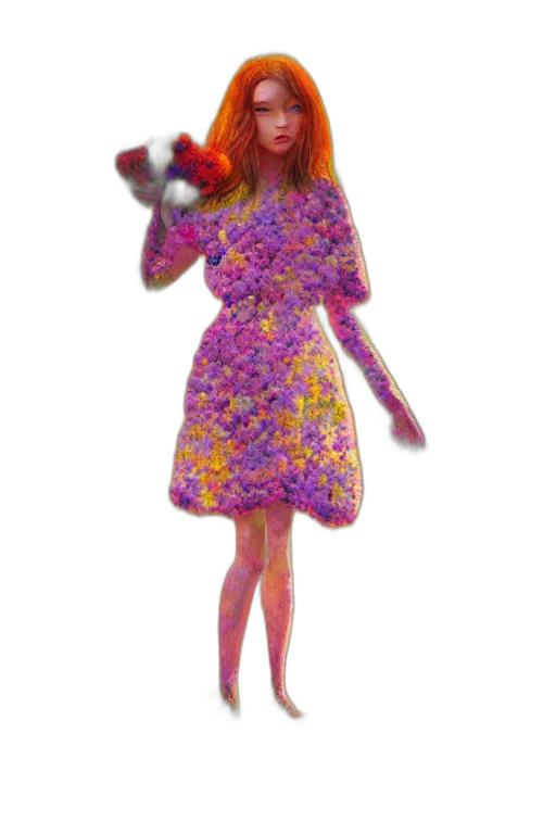 dress, staff, creature, animal transparent PNG cut-out