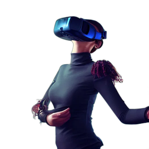 cyberpunk, 3d render, concept art, high transparent PNG cut-out