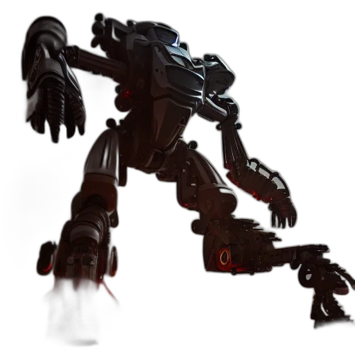 robot, creature, weapon, concept art transparent PNG cut-out