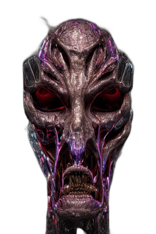 mask, face, creature, concept art, 3d render, cyberpunk, fantasy art, photography transparent PNG cut-out